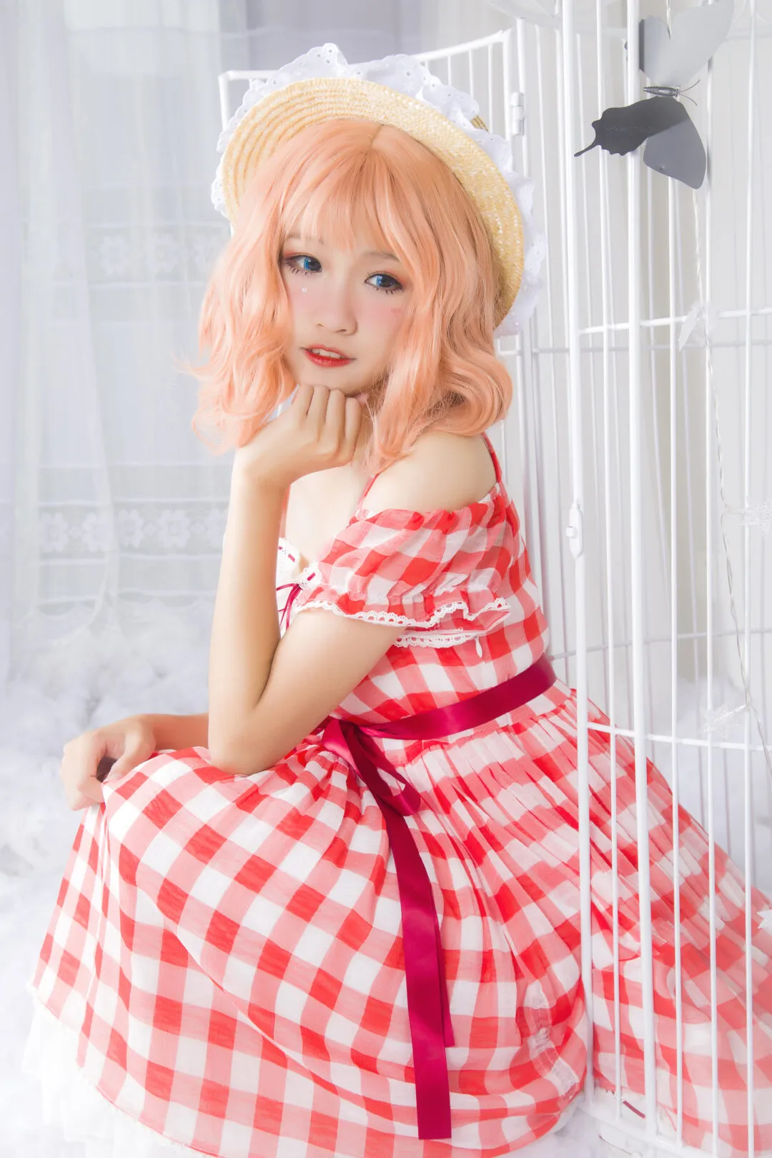 【Lolita】红格子和马卡龙，喜欢哪一个呀？-10