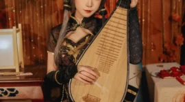 《vocaloid》洛天依 金丝雀cosplay-绝对领域