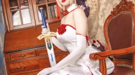 saber 仙鹤礼服 cos 文艺复兴 屯图新发~-绝对领域