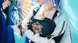《原神》神里绫华cosplay-绝对领域