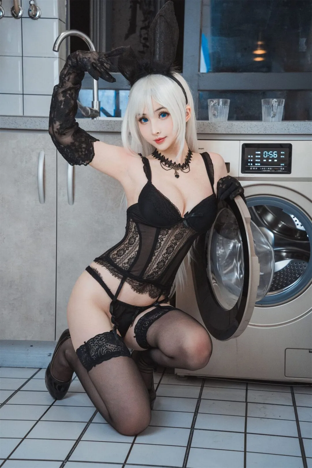 黑丝修女制服性感写真-20