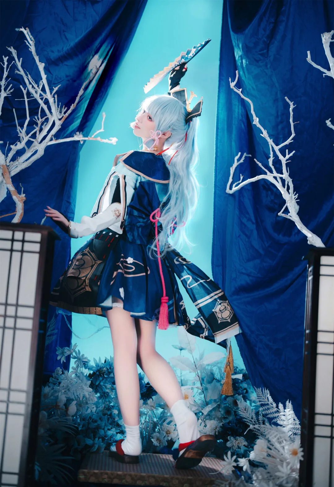 《原神》神里绫华cosplay-绝对领域