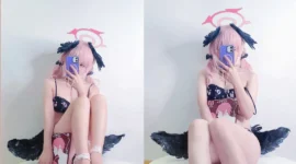 《碧蓝档案 》下江小春泳装cosplay-绝对领域