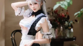 《碧蓝航线》埃吉尔女仆cosplay-绝对领域