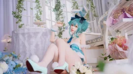 初音未来 兔女郎cosplay-绝对领域
