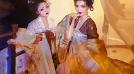 绝美汉服姐妹写真-绝对领域