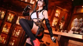 最终幻想 蒂法4cosplay-绝对领域