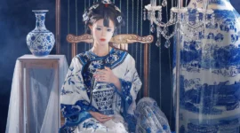 青花瓷拟人  清汉女cosplay-绝对领域