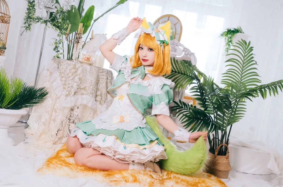 《王者荣耀》妲己女仆咖啡cosplay-11