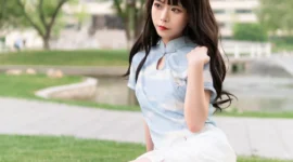 旗袍私影，纯纯的校园风-绝对领域