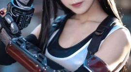 最终幻想 蒂法3cosplay-绝对领域