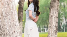 旗袍私影，纯纯的校园风-绝对领域