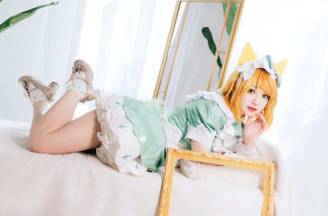 《王者荣耀》妲己女仆咖啡cosplay-13