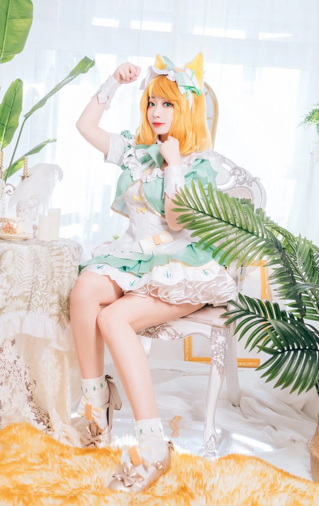 《王者荣耀》妲己女仆咖啡cosplay-绝对领域