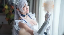 碧蓝航线 贝尔法斯特女仆cosplay-绝对领域