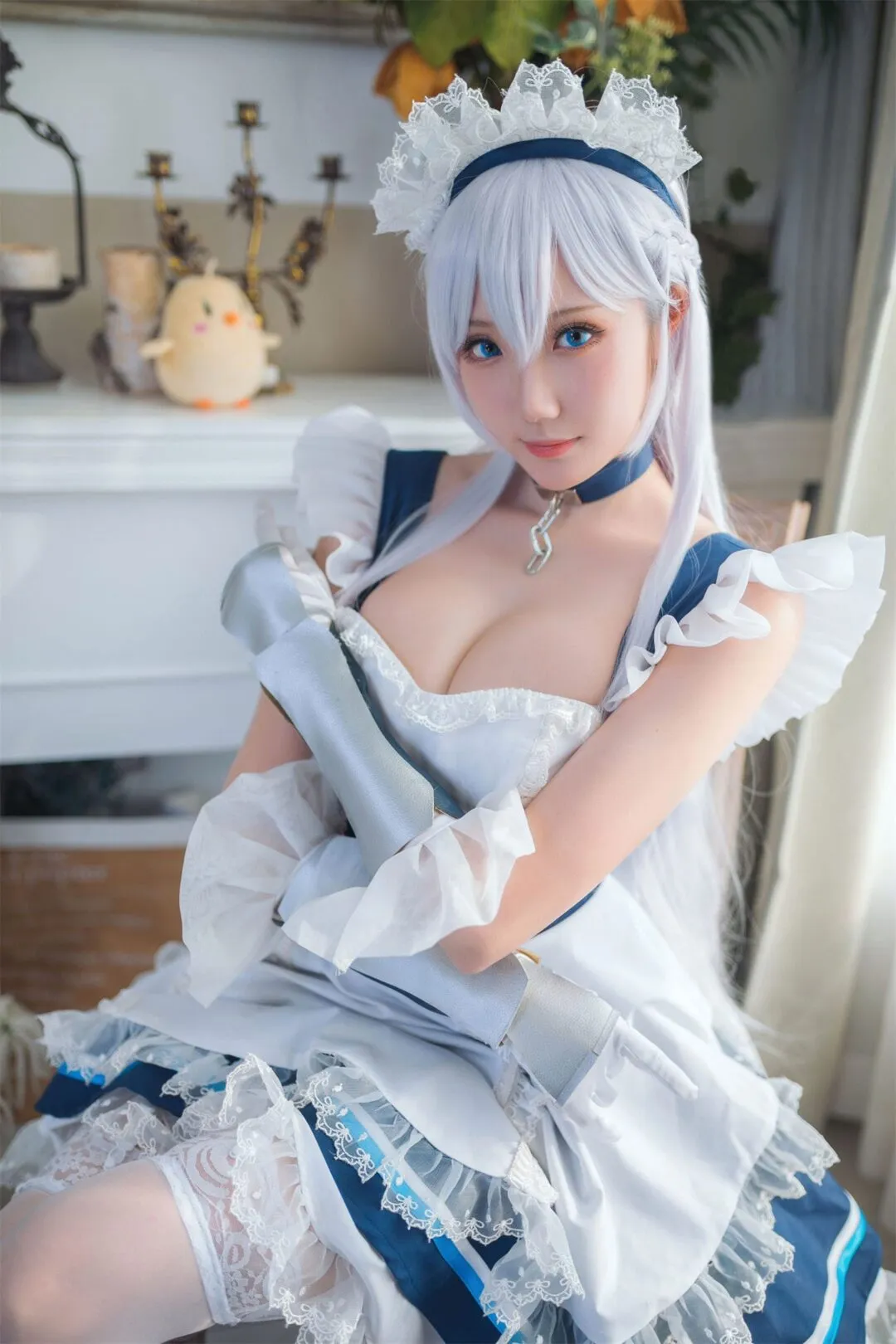 碧蓝航线 贝尔法斯特女仆cosplay-12