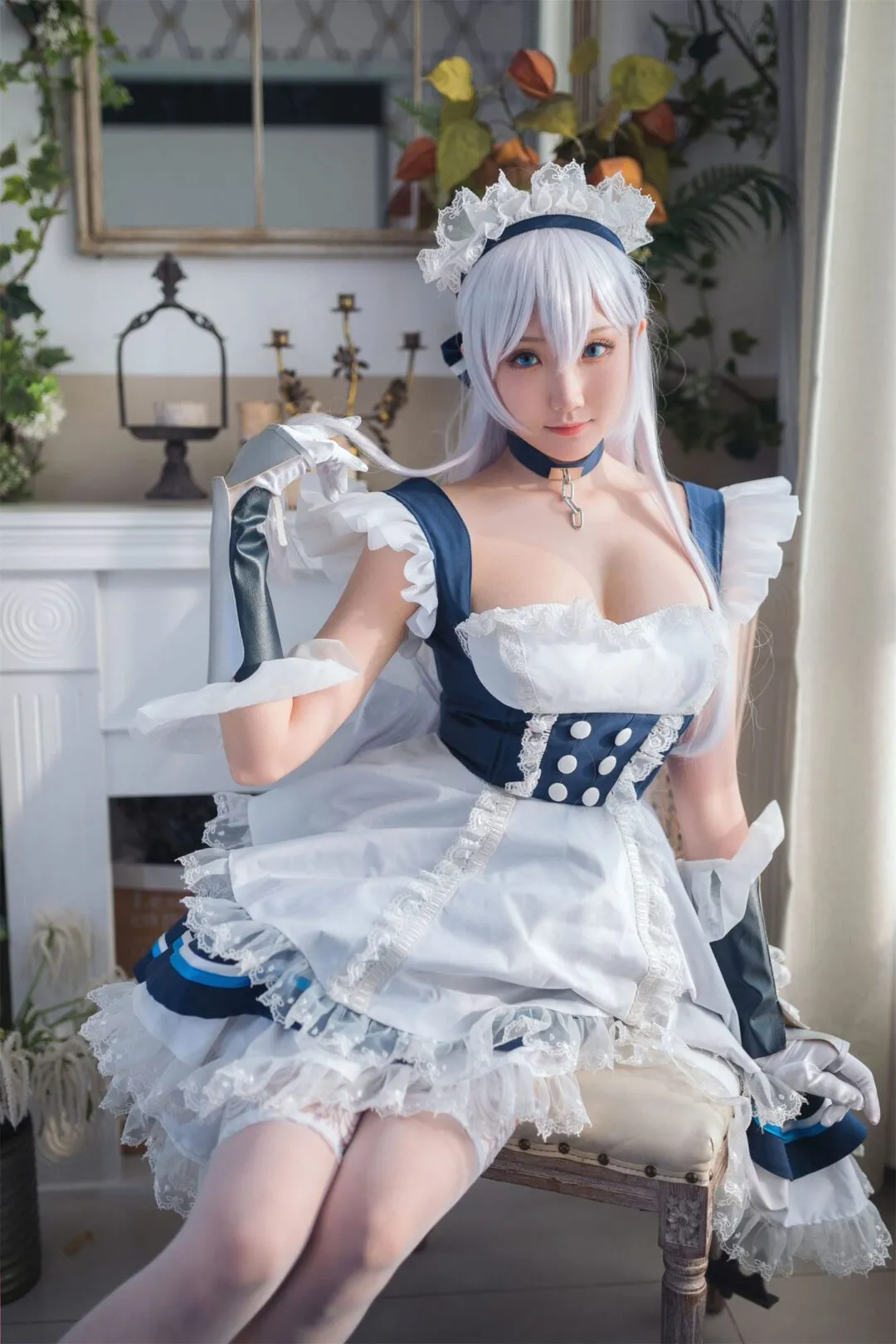 碧蓝航线 贝尔法斯特女仆cosplay-16