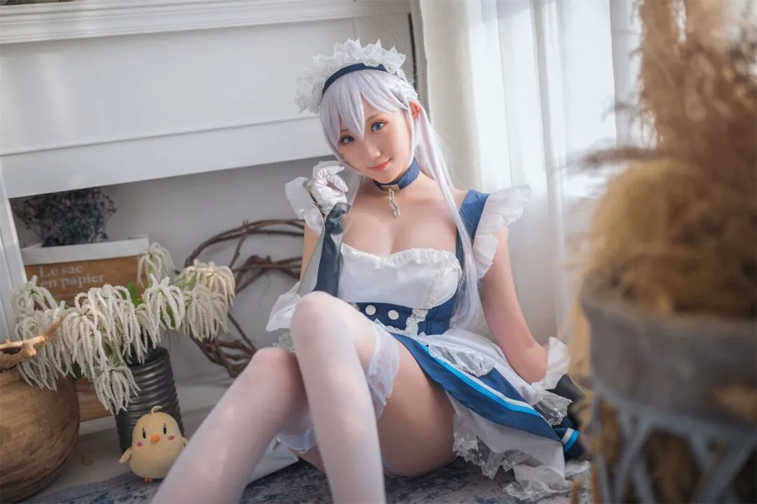 碧蓝航线 贝尔法斯特女仆cosplay-19
