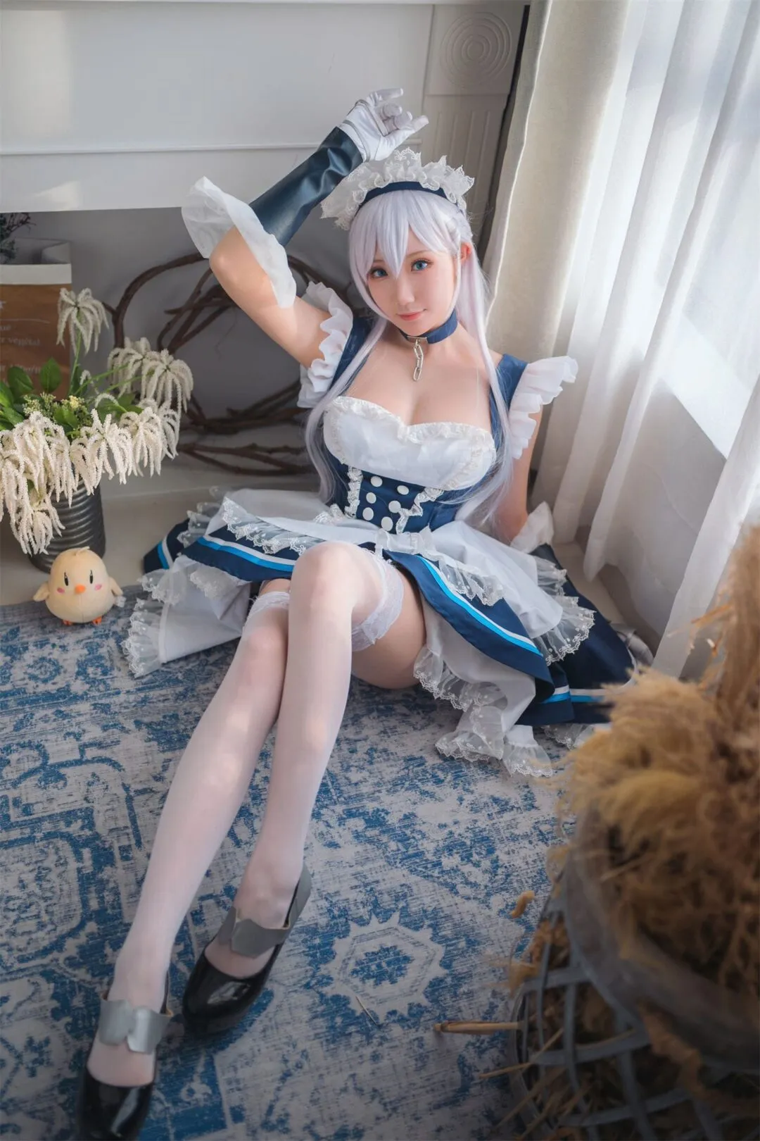 碧蓝航线 贝尔法斯特女仆cosplay-18