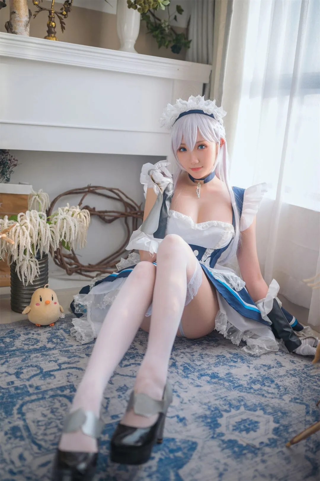 碧蓝航线 贝尔法斯特女仆cosplay-20