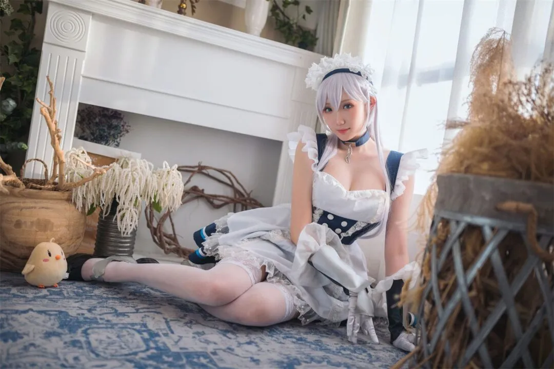 碧蓝航线 贝尔法斯特女仆cosplay-21