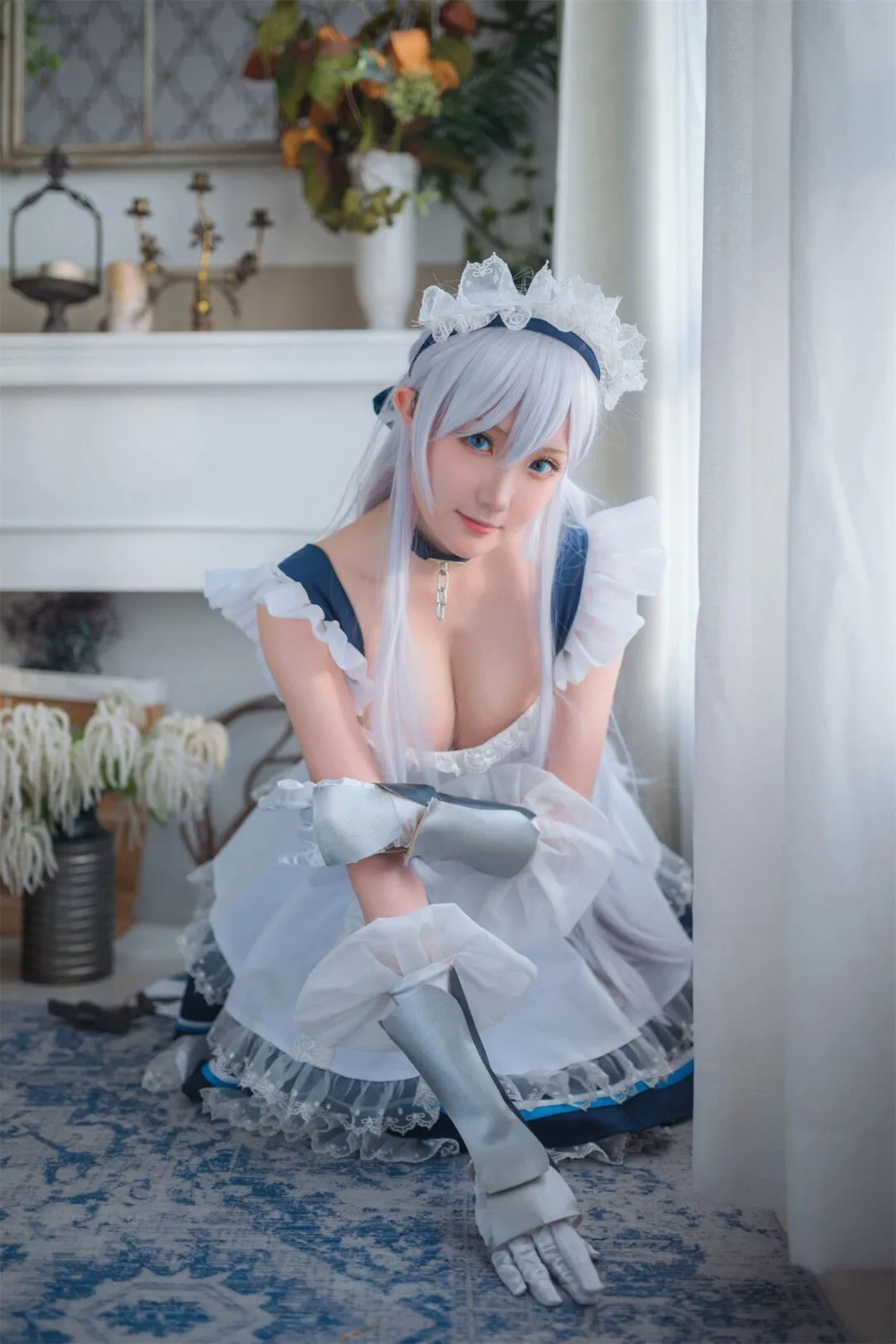 碧蓝航线 贝尔法斯特女仆cosplay-25