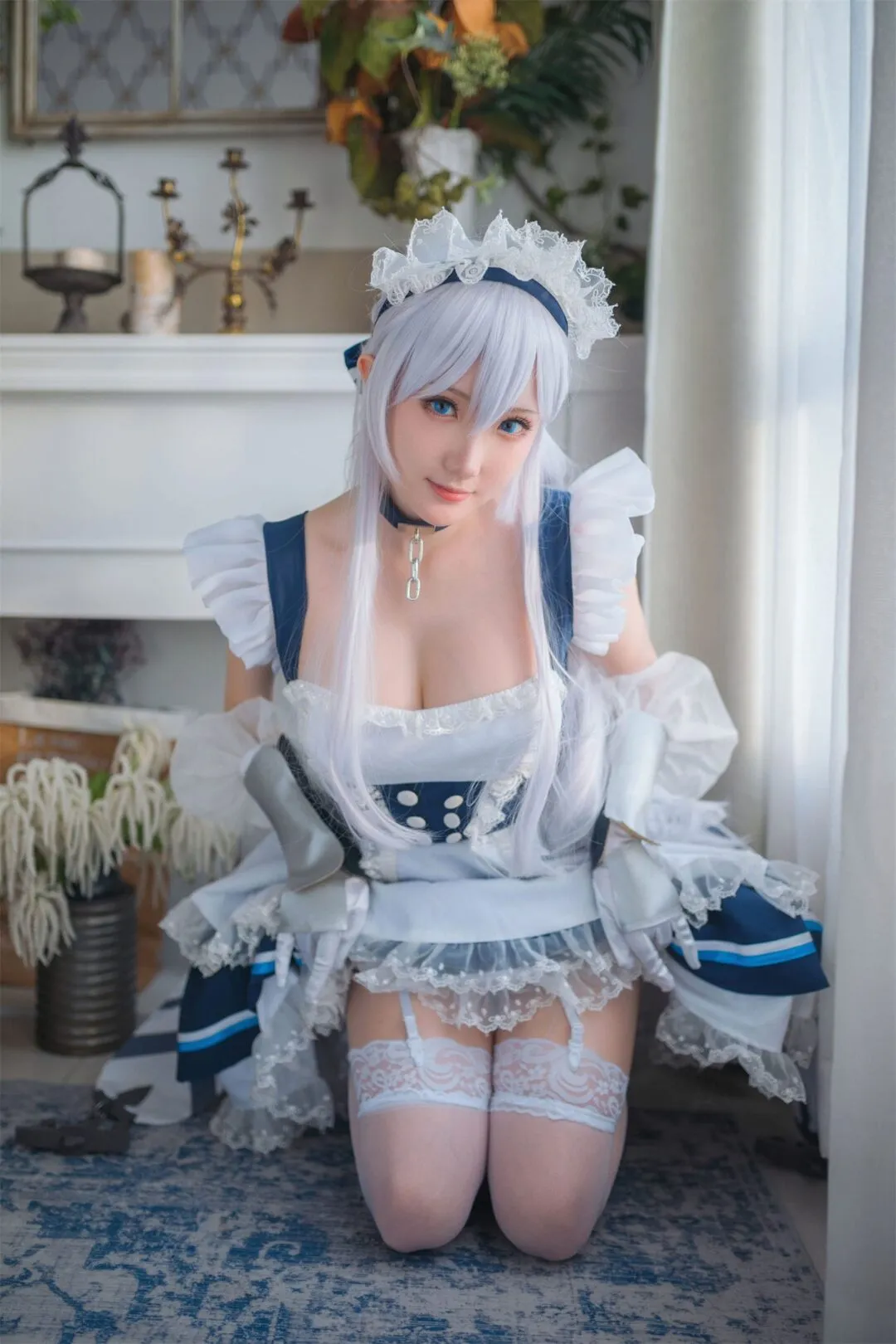 碧蓝航线 贝尔法斯特女仆cosplay-24