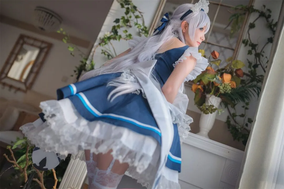 碧蓝航线 贝尔法斯特女仆cosplay-26
