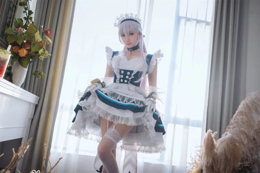 碧蓝航线 贝尔法斯特女仆cosplay-28