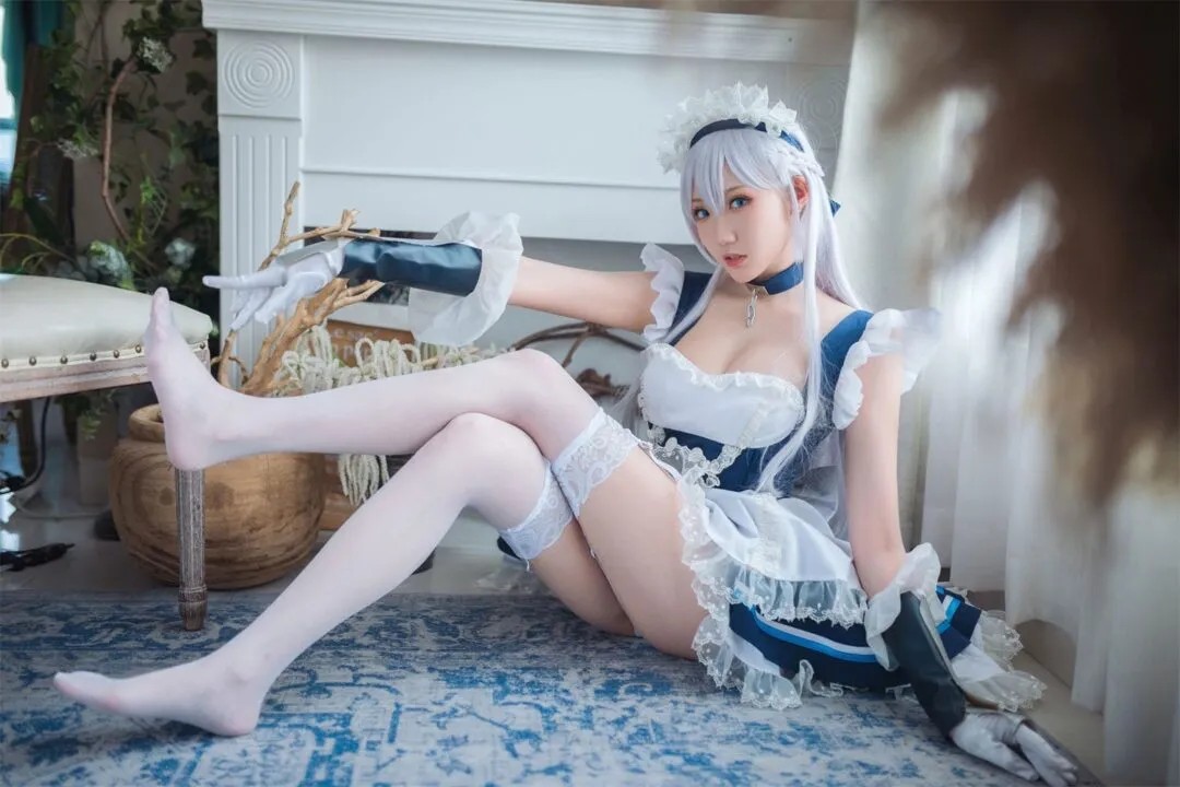 碧蓝航线 贝尔法斯特女仆cosplay-29