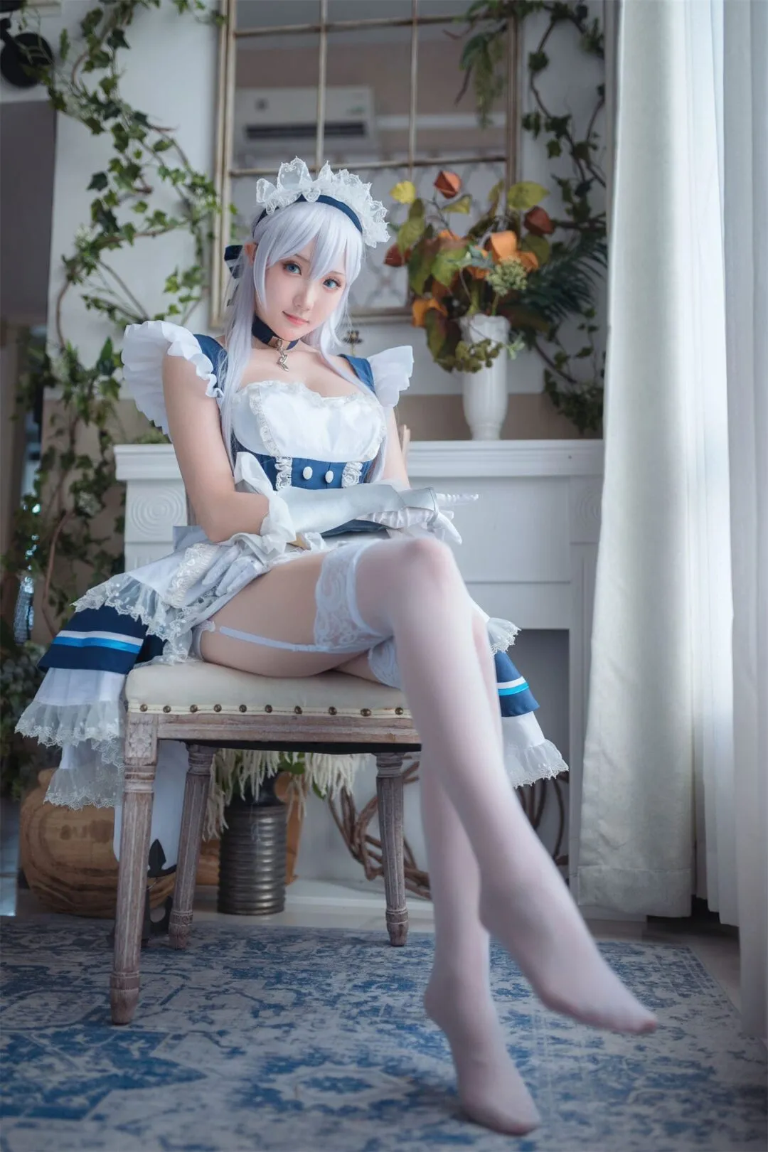 碧蓝航线 贝尔法斯特女仆cosplay-31