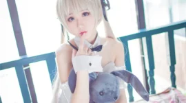 《缘之空》穹妹黑丝美腿兔女郎cosplay-绝对领域