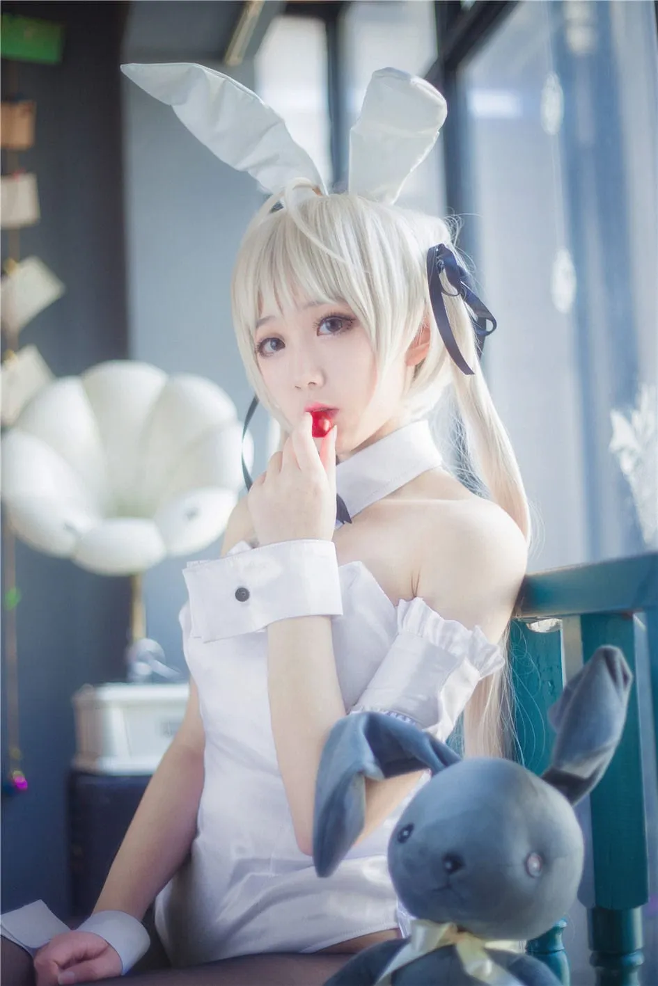 《缘之空》穹妹黑丝美腿兔女郎cosplay-绝对领域