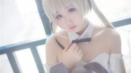 《缘之空》穹妹黑丝美腿兔女郎cosplay-绝对领域