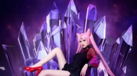 《美少女战士》黑暗小姐cosplay-绝对领域