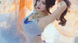 《永劫无间》迦南花无痕cosplay-绝对领域