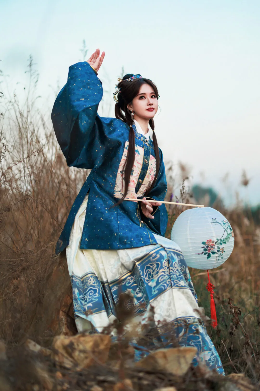 风飘细雪落如米，索索萧萧芦苇间 汉服私影-11