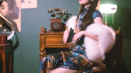 少女气质旗袍写真-绝对领域