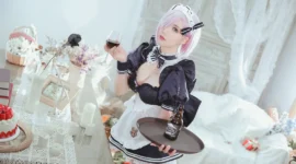 《FGO》玛修 女仆cosplay-绝对领域