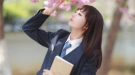 春天，花花和jk更配哦！-绝对领域