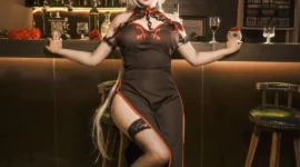 黑贞德旗袍 cos fate 澪绫-绝对领域