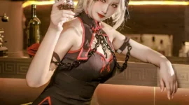 黑贞德旗袍 cos fate 澪绫-绝对领域