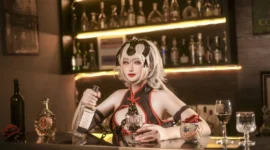 黑贞德旗袍 cos fate 澪绫-绝对领域