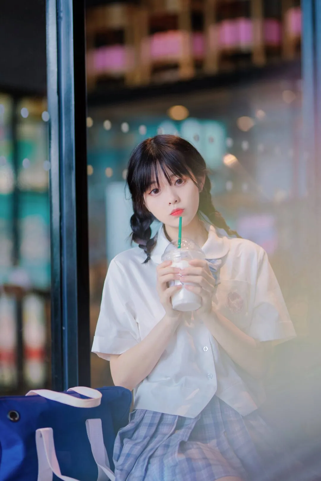 jk日常，双马尾女孩-1