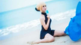FGO 黑saber阿尔托莉雅2cosplay-绝对领域