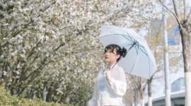 日系写真，春天和樱花的约定-绝对领域