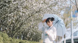日系写真，春天和樱花的约定-绝对领域