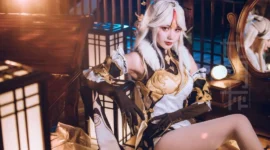 《原神》流风眷堇庭凝光cosplay-绝对领域