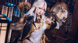 《原神》流风眷堇庭凝光cosplay-绝对领域