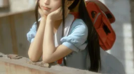 少女写真，可爱小黄帽-绝对领域